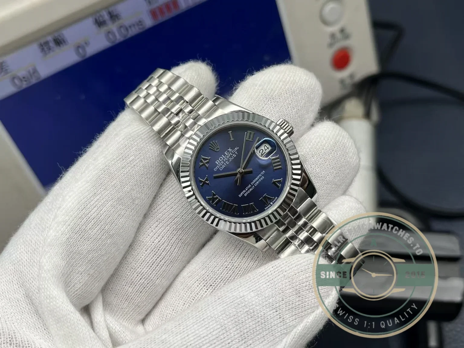 Replica Rolex Datejust Blue Roman Dial 31mm 278274 - Premium Super Clone Watch