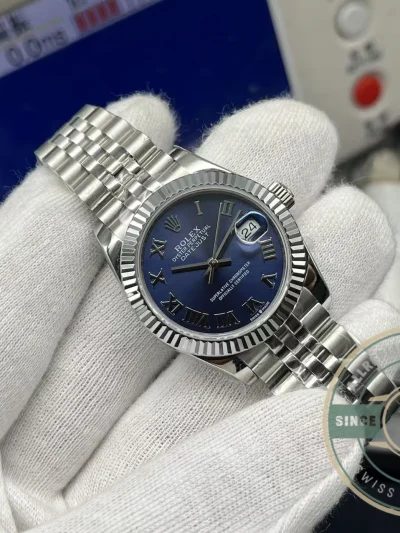 Replica Rolex Datejust Blue Roman Dial 31mm 278274 - Premium Super Clone Watch