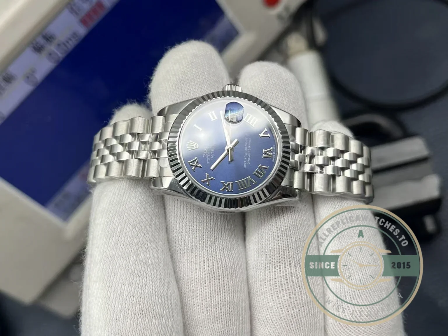 Replica Rolex Datejust Blue Roman Dial 31mm 278274 - Affordable Super Clone Watch