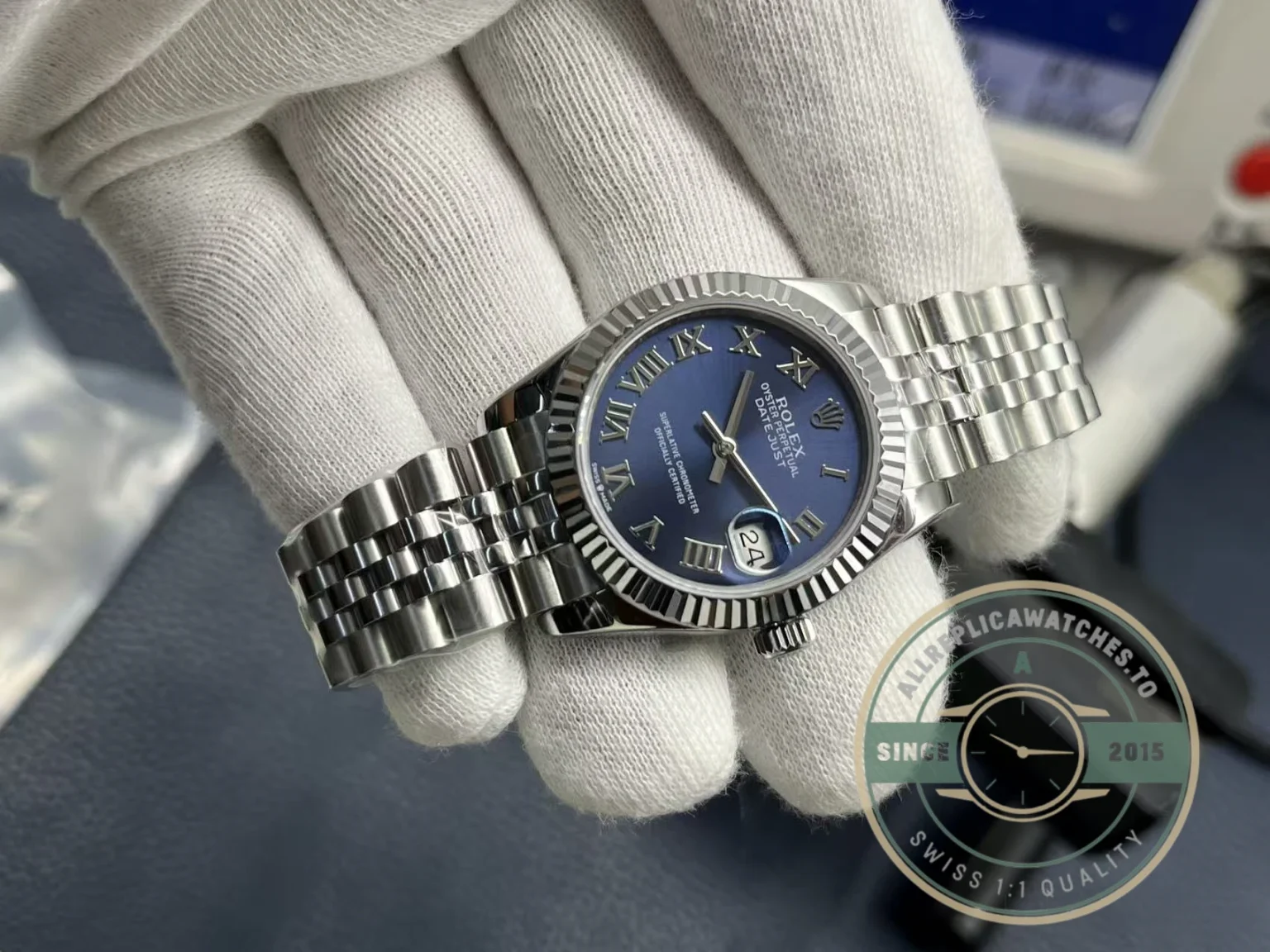 Replica Rolex Datejust Blue Roman Dial 31mm 278274 - Top-Tier Swiss Replica Watch