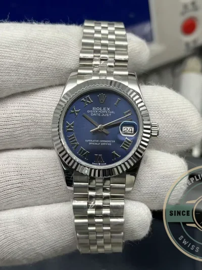 Replica Rolex Datejust Blue Roman Dial 31mm 278274 - Affordable Super Clone Watch