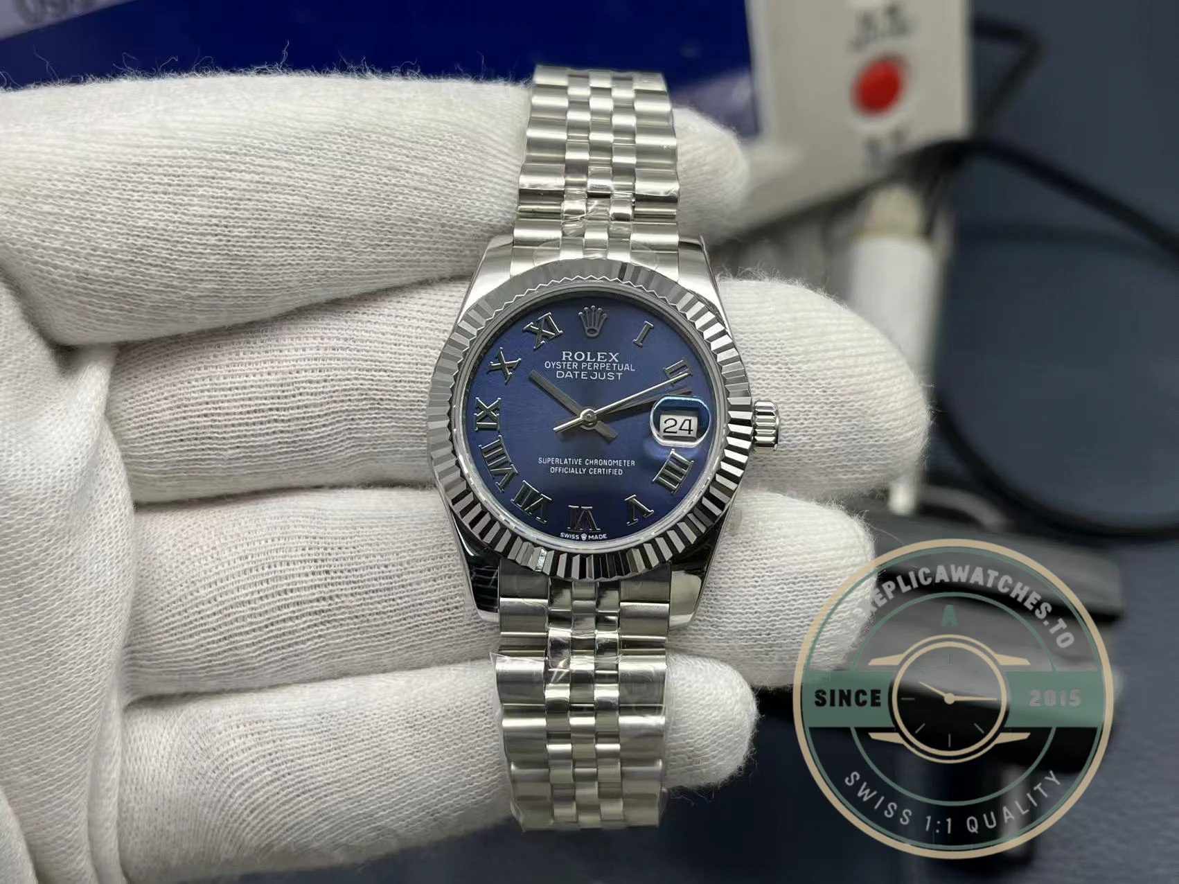 Replica Rolex Datejust Blue Roman Dial 31mm 278274 - Affordable Super Clone Watch