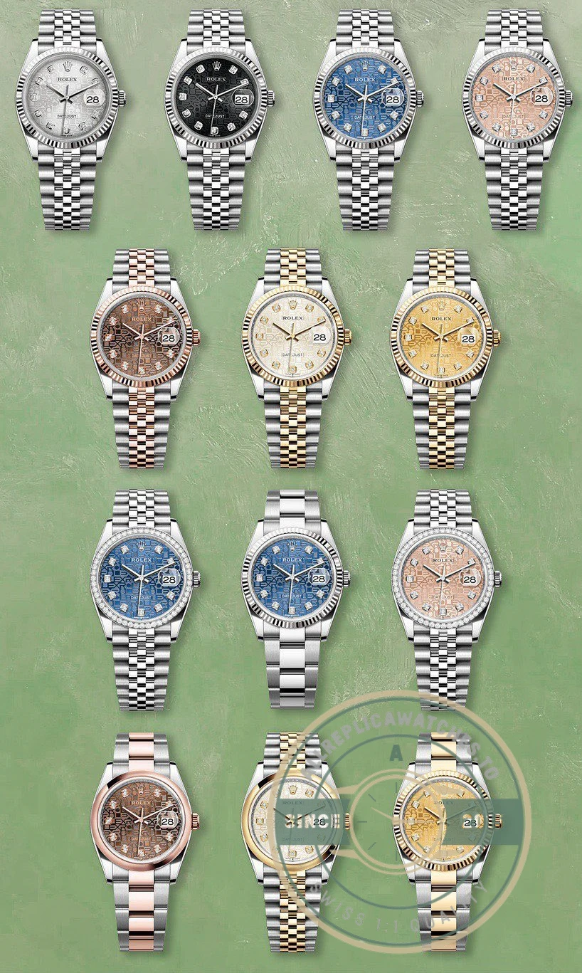 Full Rolex Datejust 36mm Collection - Top-Tier Swiss Replica Watch