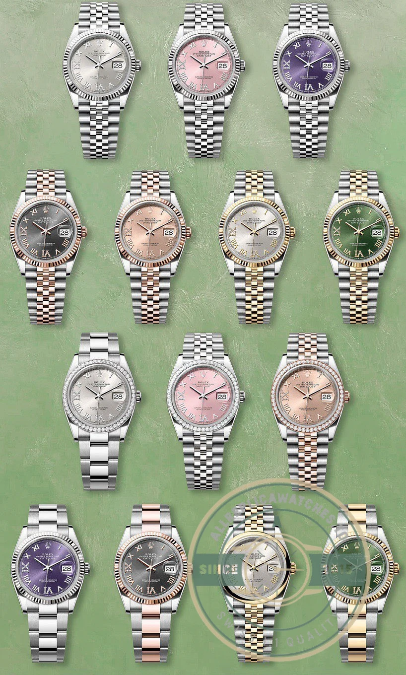 Full Rolex Datejust 36mm Collection - Premium Super Clone Watch