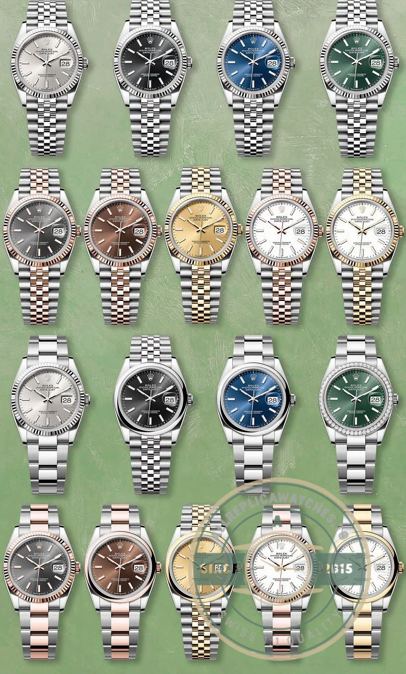 Full Rolex Datejust 36mm Collection - Luxury Replica Watch