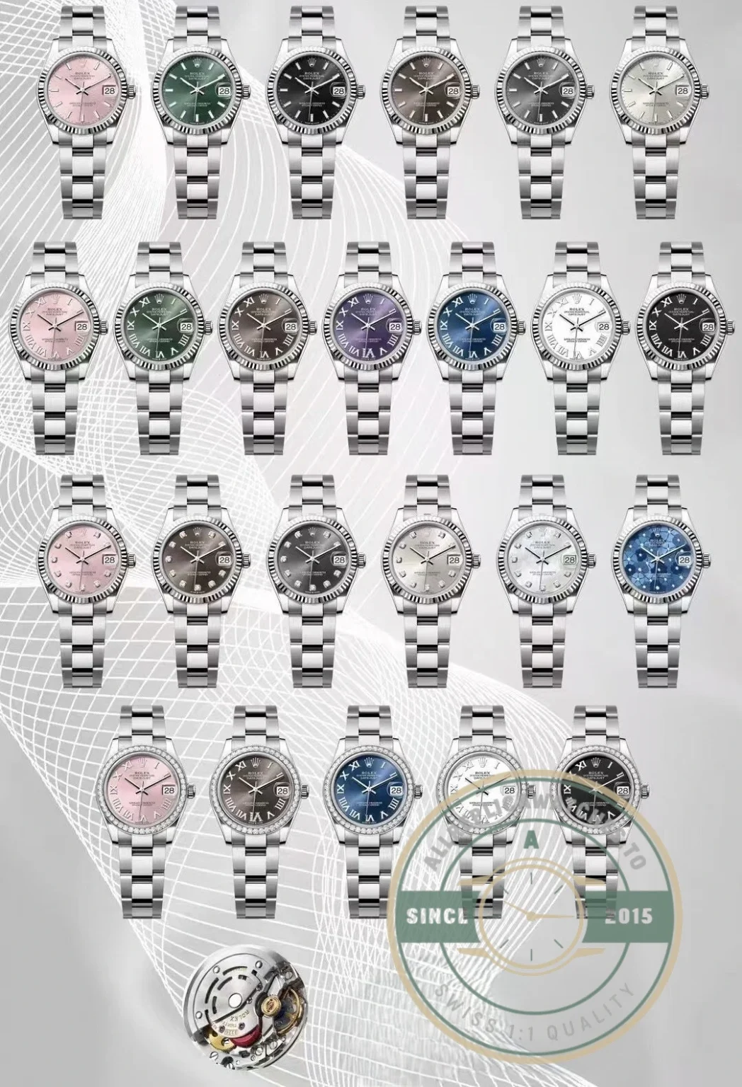Full Rolex Lady Datejust 31MM Collection - Luxury Replica Watch