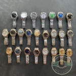 Full Super Clone Day-Date 40mm PlatinumWhite Gold Collection - Affordable Luxury Replica Timepiece