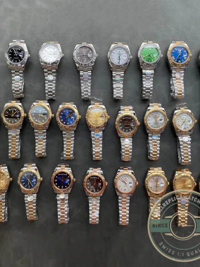 Full Super Clone Day-Date 40mm PlatinumWhite Gold Collection - Affordable Luxury Replica Timepiece