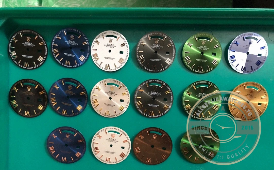Full Super Clone Day-Date 40mm PlatinumWhite Gold Collection - Swiss Movement Replica Watch