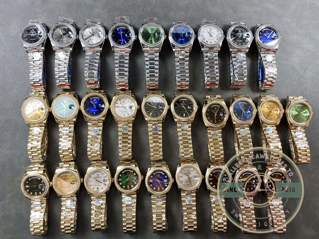 Full Super Clone Day-Date 40mm PlatinumWhite Gold Collection - Premium Super Clone Watch