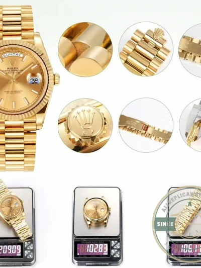 Full Super Clone Day-Date Rose Gold 40mm Collection - Factory Super Clone Watch