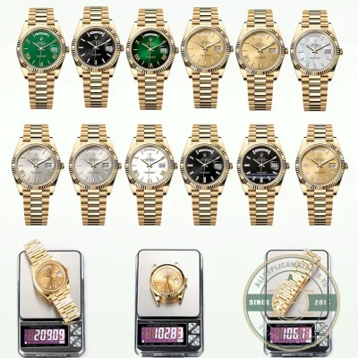 Full Super Clone Day-Date Yellow Gold 40mm Collection - Budget Luxury Replica Watch