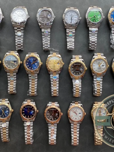 Full Super Clone Day-Date Yellow Gold 40mm Collection - Affordable Super Clone Watch