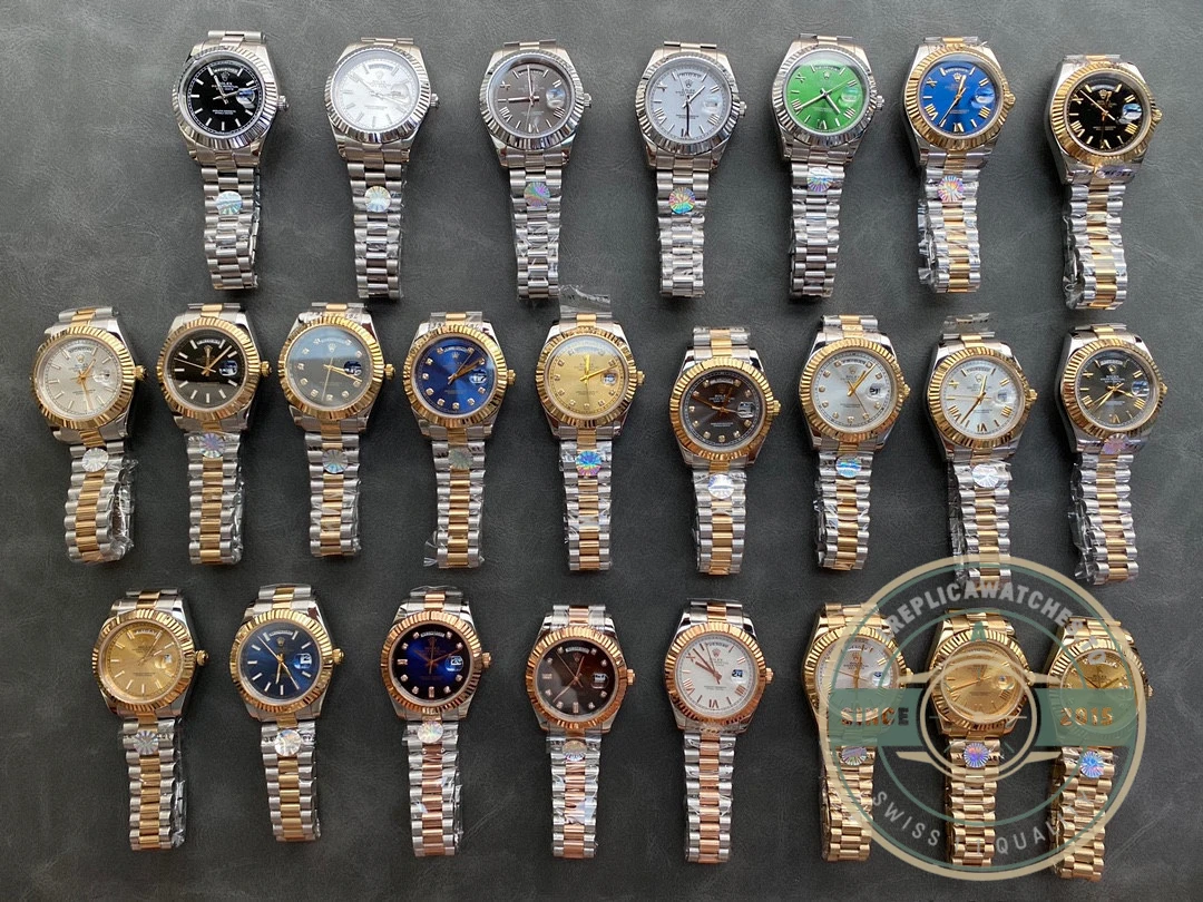 Full Super Clone Day-Date Yellow Gold 40mm Collection - Affordable Super Clone Watch