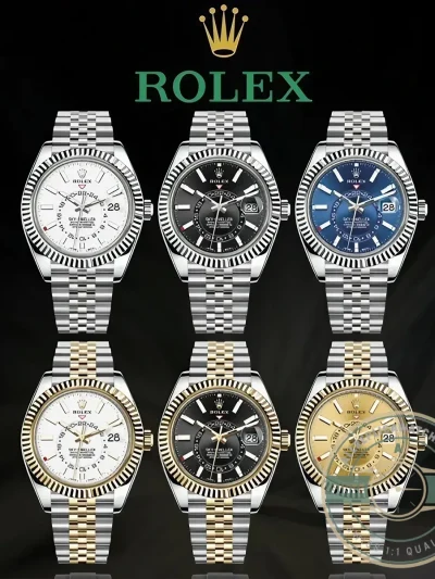 Full Super Clone Sky-Dweller 42mm Jubilee Bracelet Collection - 1:1 Swiss Replica Watch