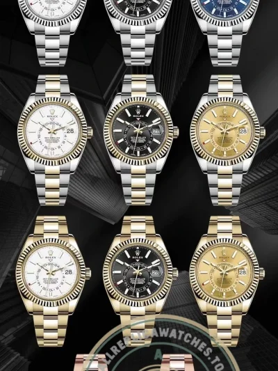 Full Super Clone Sky-Dweller 42mm Oyster Bracelet Collection - 1:1 Swiss Replica Watch