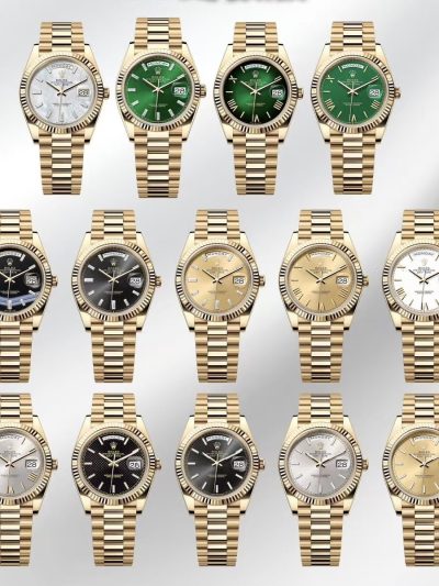 Full Super Clone Day-Date Yellow Gold 40mm Collection - Top-Tier Swiss Replica Watch