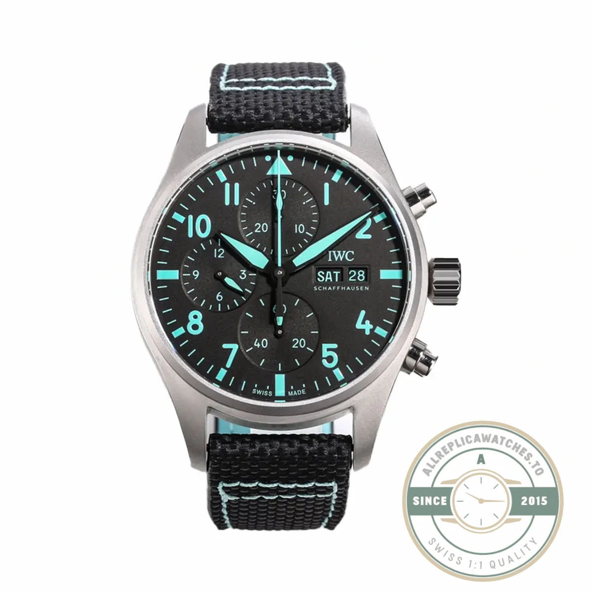 IWC Pilot Chronograph AMG Petronas Formula 41mm Titanium IW388108 - 1:1 Swiss Replica Watch