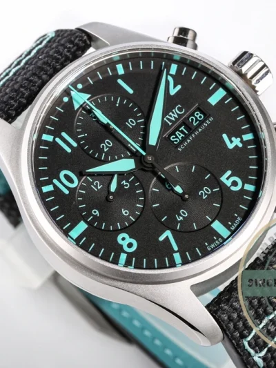 IWC Pilot Chronograph AMG Petronas Formula 41mm Titanium IW388108 - Swiss-Made Clone Watch