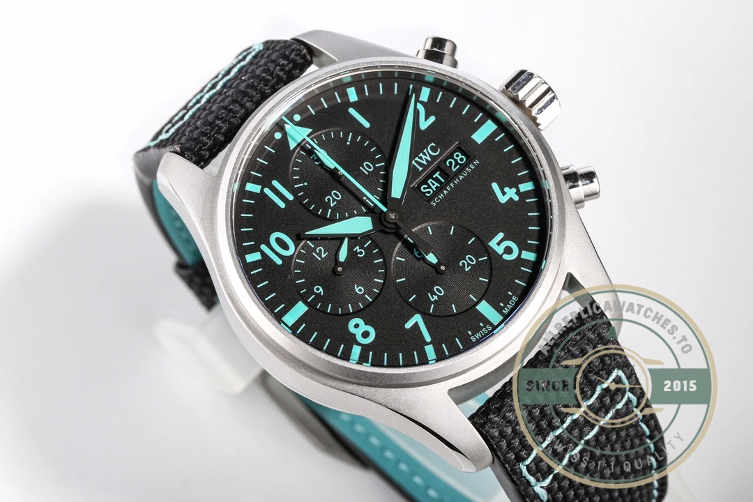 IWC Pilot Chronograph AMG Petronas Formula 41mm Titanium IW388108 - Swiss-Made Clone Watch