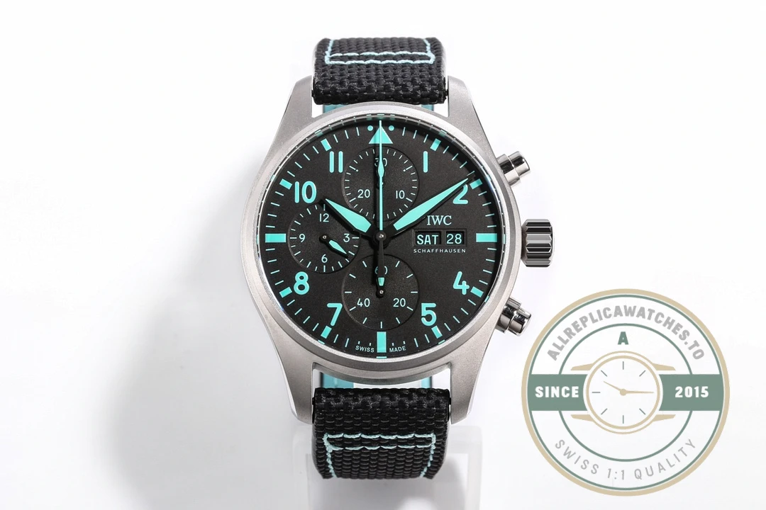 IWC Pilot Chronograph AMG Petronas Formula 41mm Titanium IW388108 - Premium Super Clone Watch