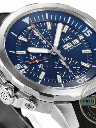 Replica Aquatimer Chronograph IW376805 Blue Dial - High-Grade Replica Watch