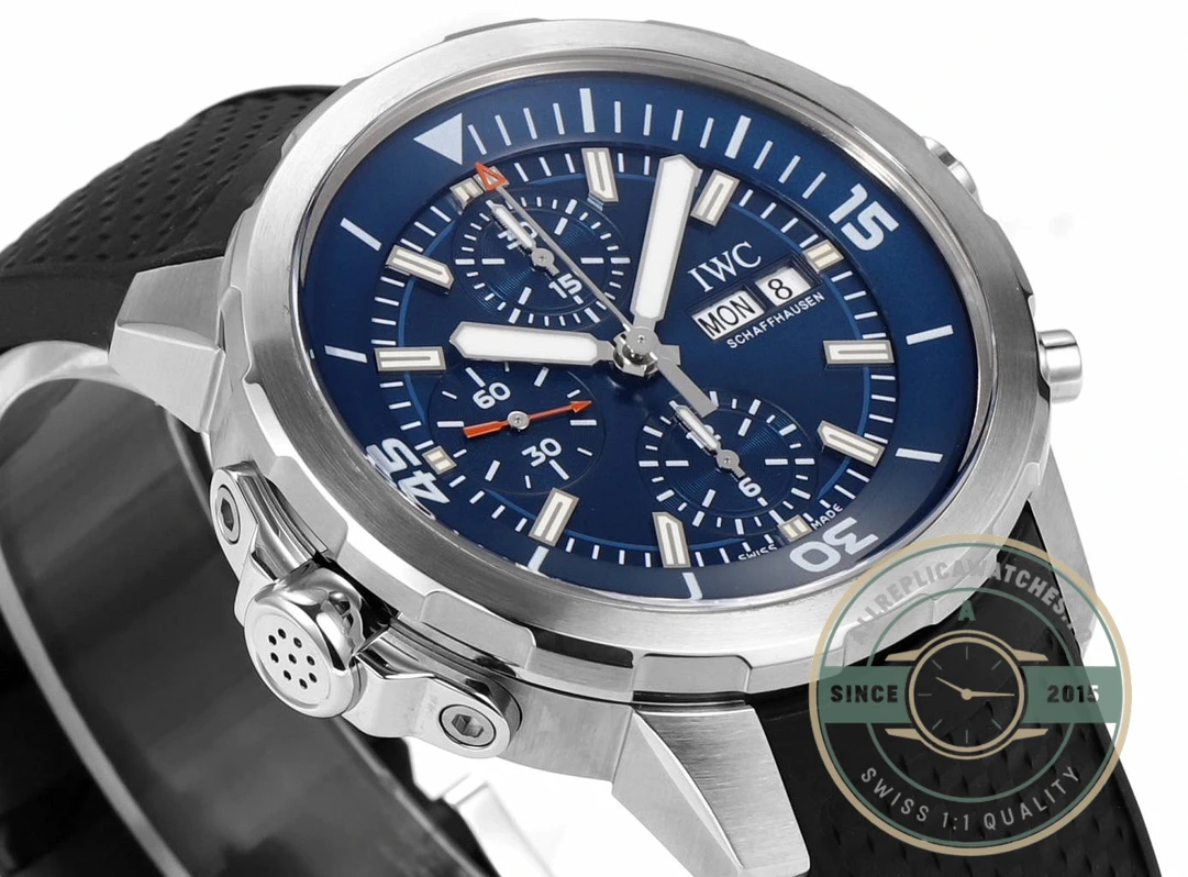 Replica Aquatimer Chronograph IW376805 Blue Dial - High-Grade Replica Watch