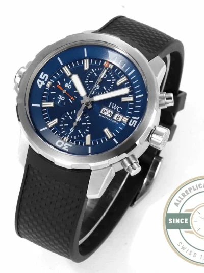 Replica Aquatimer Chronograph IW376805 Blue Dial - Top-Tier Swiss Replica Watch