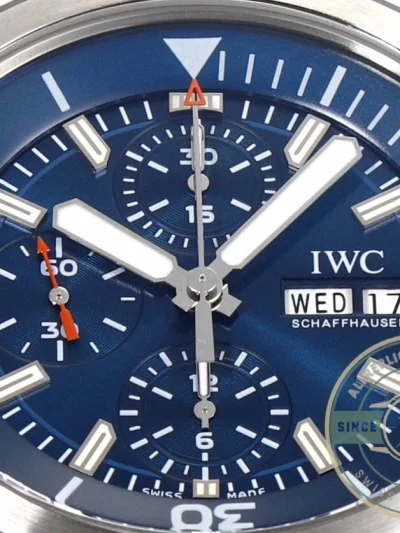 Replica Aquatimer Chronograph IW376805 Blue Dial - Swiss Movement Replica Watch