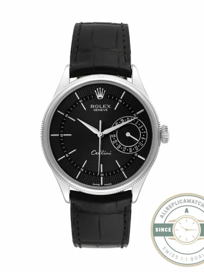 Replica Cellini Date White Gold 50519 Black Dial 39mm - Luxury Replica Watch