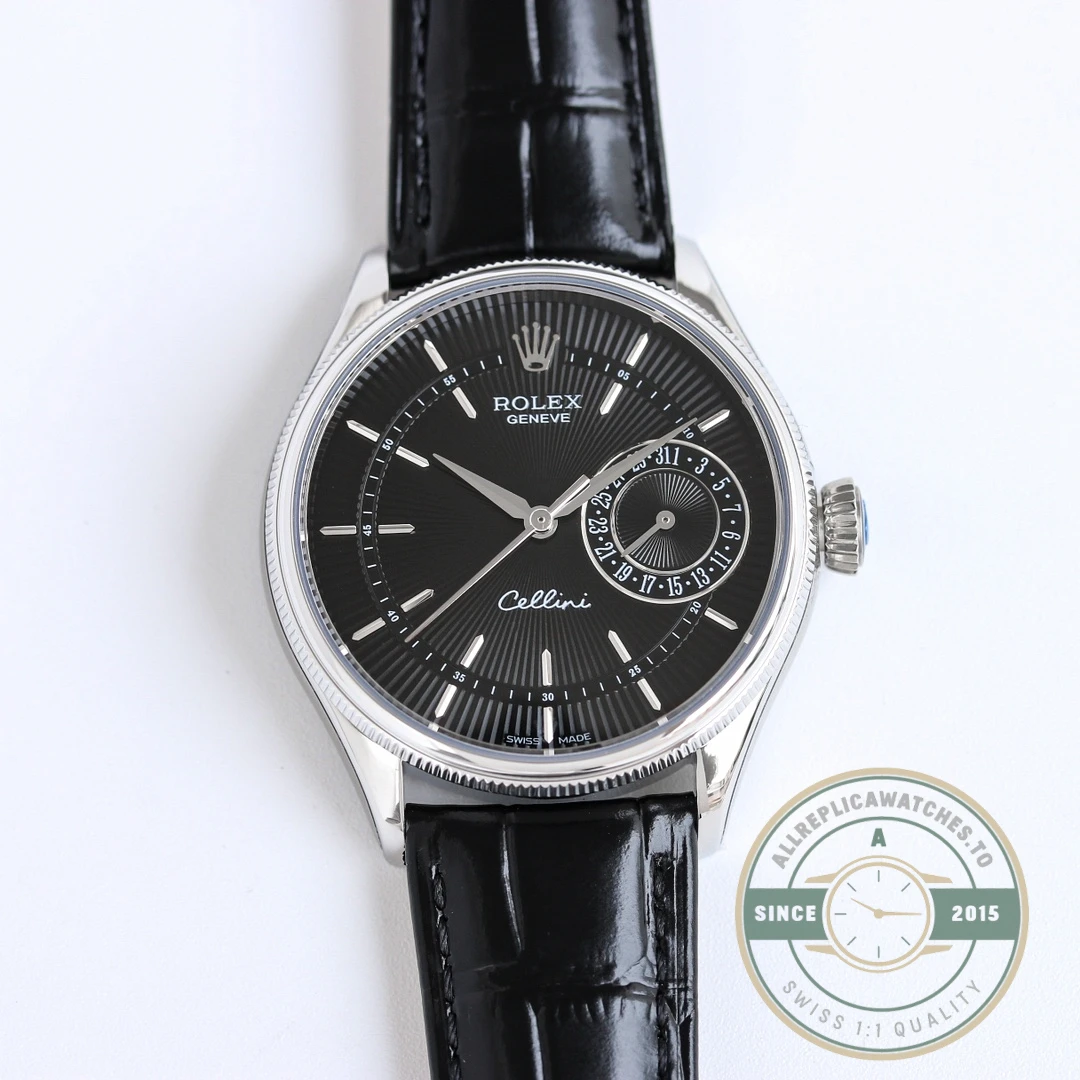 Replica Cellini Date White Gold 50519 Black Dial 39mm - Factory Super Clone Watch