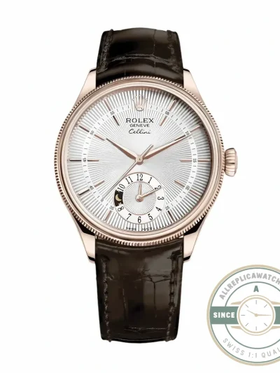 Replica Cellini Dual Time Rose Gold 50525.09 White Dial - 1:1 Swiss Replica Watch