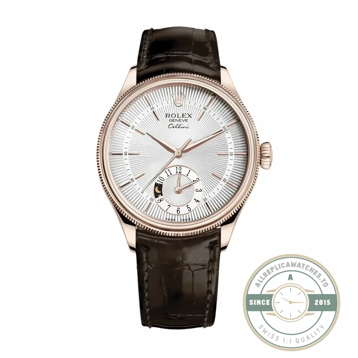Replica Cellini Dual Time Rose Gold 50525.09 White Dial - 1:1 Swiss Replica Watch