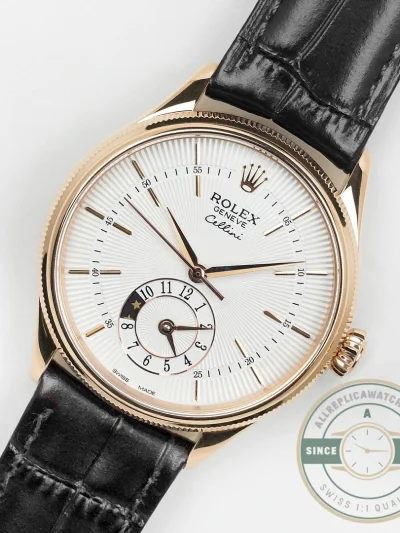 Replica Cellini Dual Time Rose Gold 50525.09 White Dial - Affordable Super Clone Watch