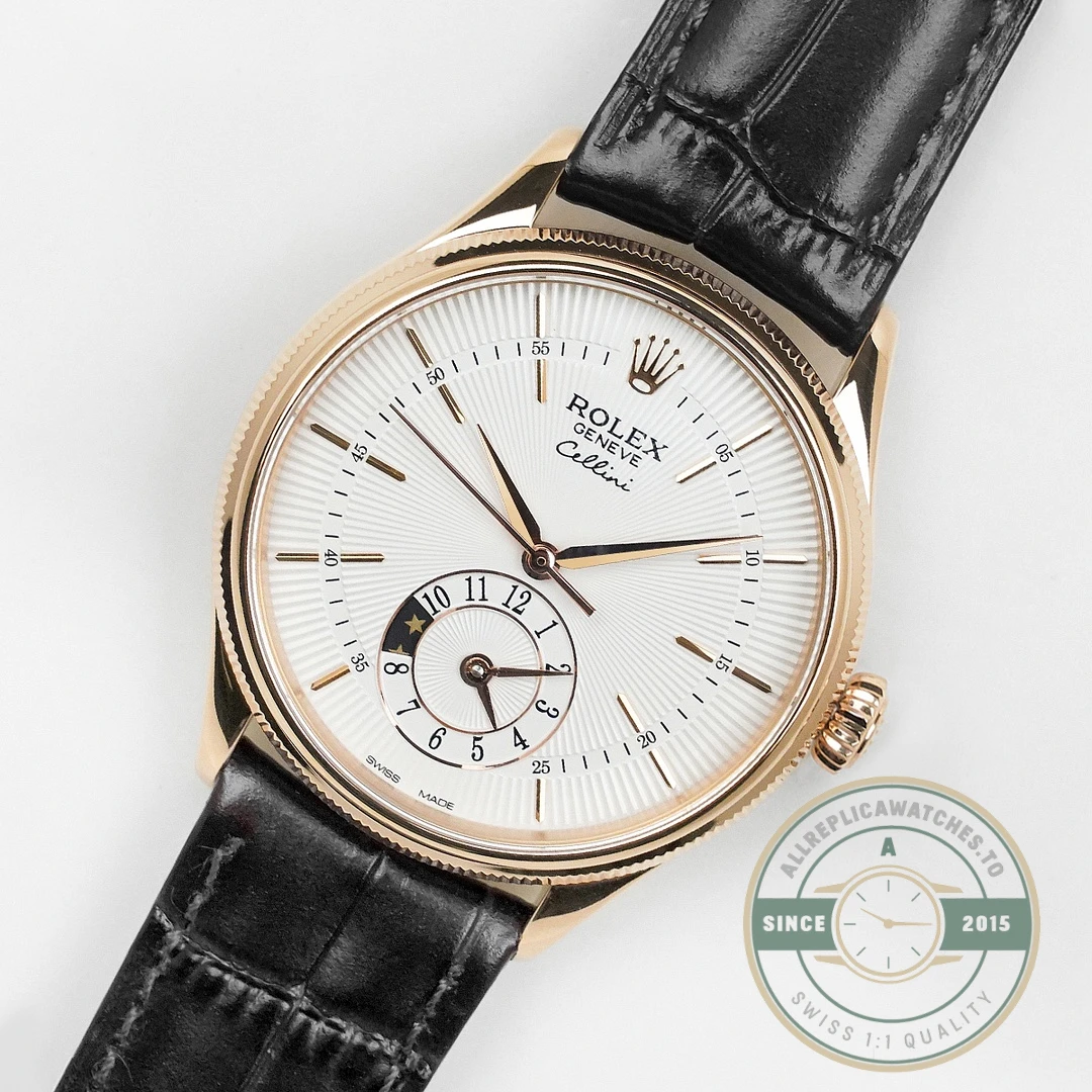 Replica Cellini Dual Time Rose Gold 50525.09 White Dial - Affordable Super Clone Watch