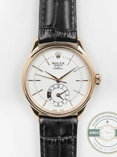 Replica Cellini Dual Time Rose Gold 50525.09 White Dial - Affordable Super Clone Watch