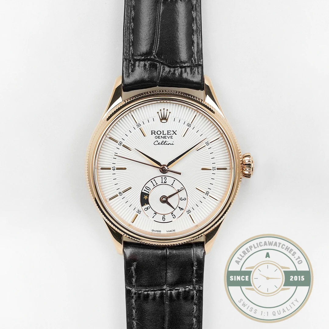 Replica Cellini Dual Time Rose Gold 50525.09 White Dial - Affordable Super Clone Watch