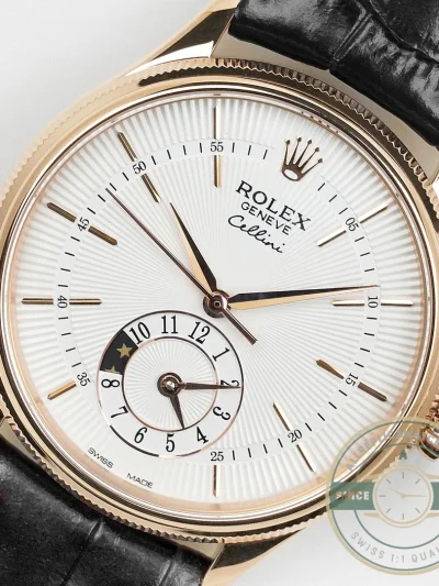 Replica Cellini Dual Time Rose Gold 50525.09 White Dial - Affordable Super Clone Watch