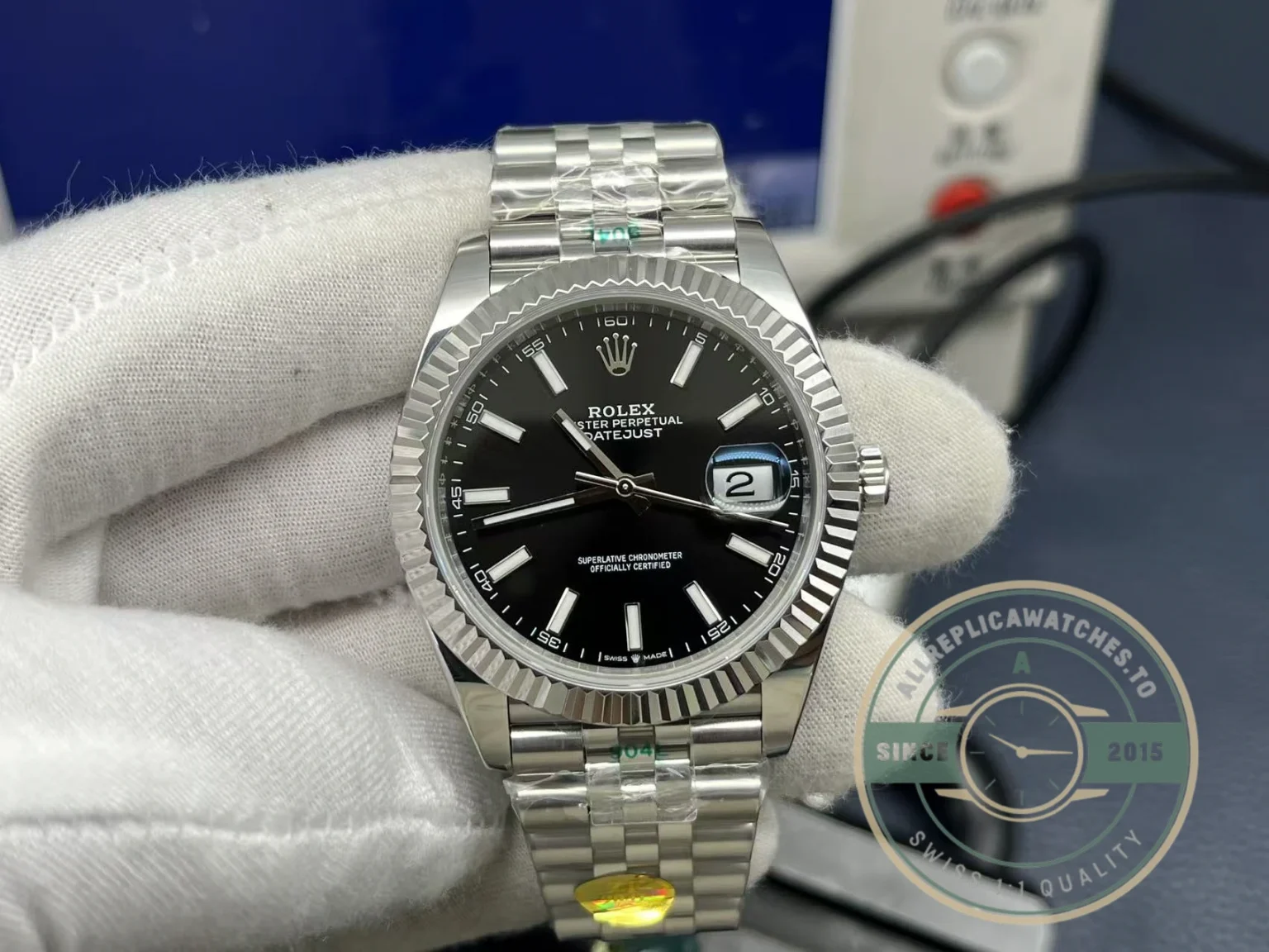 Replica Datejust 41 Black Dial Jubilee Bracelet 126334 - Affordable Super Clone Watch