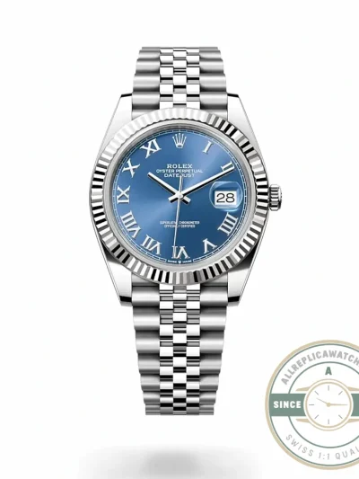 Replica Datejust 41mm Blue Roman Dial 126334 Jubilee - Best Quality Replica Watch