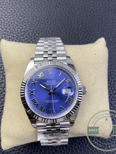 Replica Datejust 41mm Blue Roman Dial 126334 Jubilee - Affordable Luxury Replica Timepiece