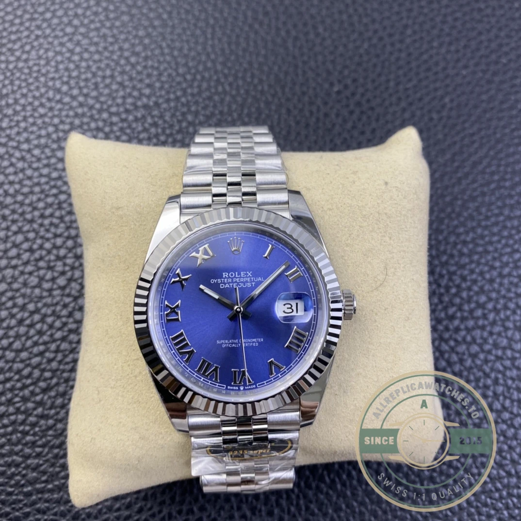 Replica Datejust 41mm Blue Roman Dial 126334 Jubilee - Affordable Luxury Replica Timepiece