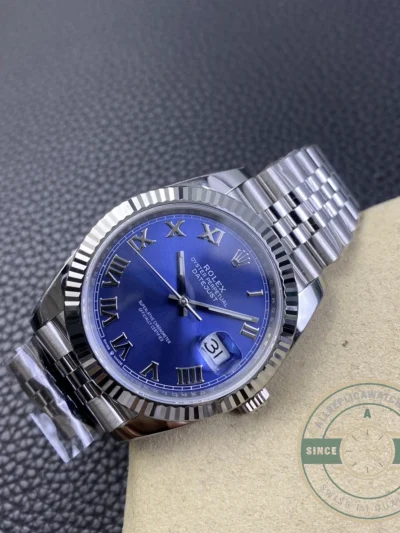 Replica Datejust 41mm Blue Roman Dial 126334 Jubilee - High-Grade Replica Watch
