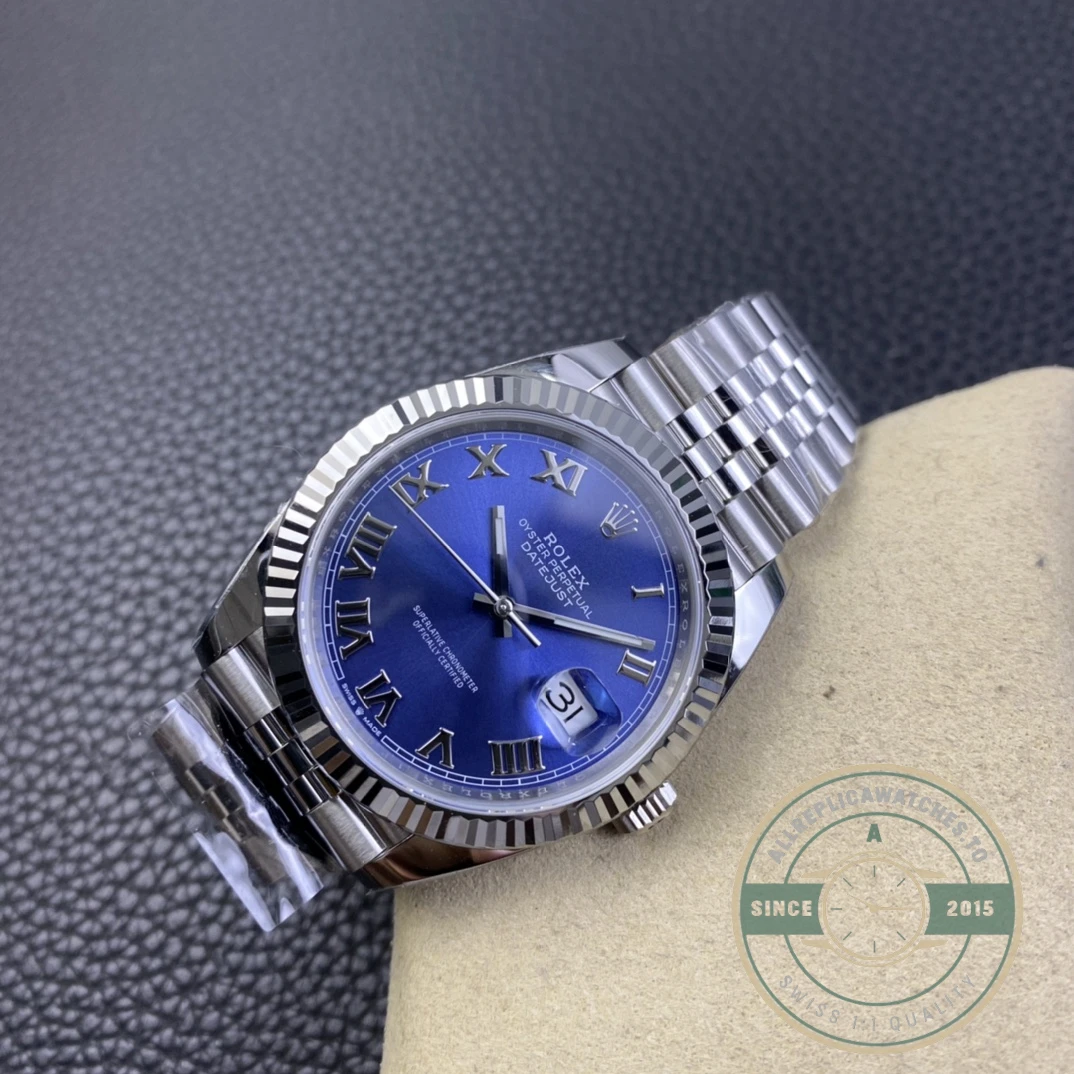 Replica Datejust 41mm Blue Roman Dial 126334 Jubilee - High-Grade Replica Watch