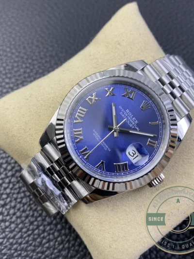 Replica Datejust 41mm Blue Roman Dial 126334 Jubilee - Budget Luxury Replica Watch