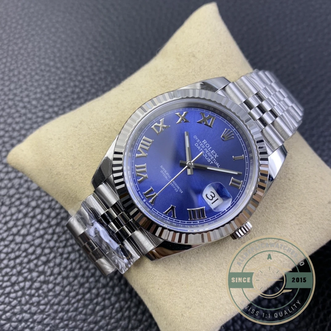 Replica Datejust 41mm Blue Roman Dial 126334 Jubilee - Budget Luxury Replica Watch