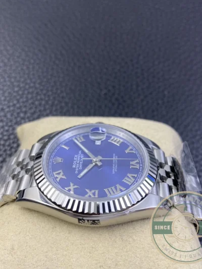 Replica Datejust 41mm Blue Roman Dial 126334 Jubilee - Swiss Movement Replica Watch