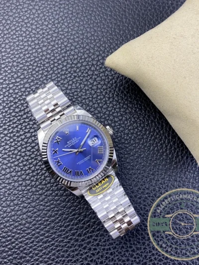 Replica Datejust 41mm Blue Roman Dial 126334 Jubilee - Best Quality Replica Watch