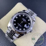Replica DateJust Black Diamond Dial 41mm 126334 Jubilee - Premium Super Clone Watch