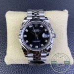 Replica DateJust Black Diamond Dial 41mm 126334 Jubilee - Budget Luxury Replica Watch